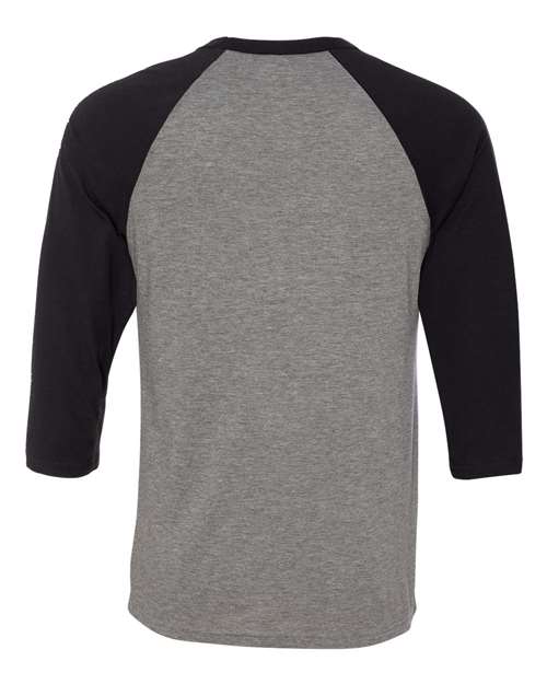 BELLA + CANVAS Unisex Three-Quarter Sleeve Baseball Tee 3200