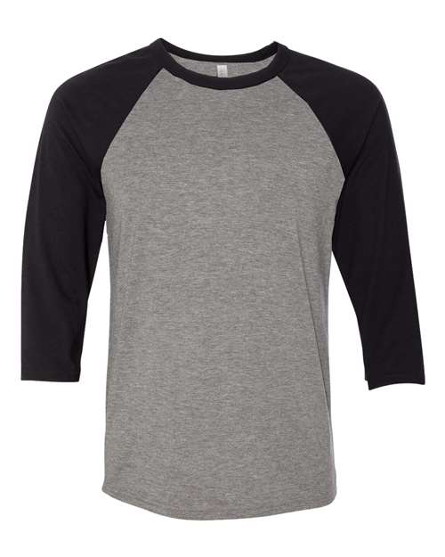 BELLA + CANVAS Unisex Three-Quarter Sleeve Baseball Tee 3200