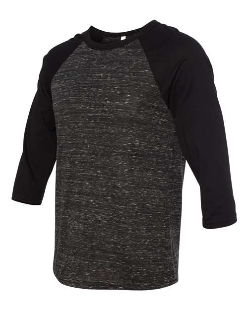 BELLA + CANVAS Unisex Three-Quarter Sleeve Baseball Tee 3200