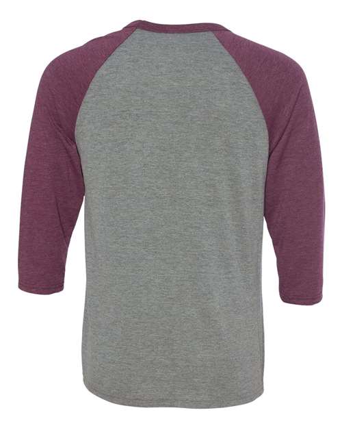 BELLA + CANVAS Unisex Three-Quarter Sleeve Baseball Tee 3200