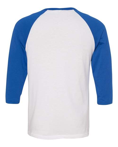 BELLA + CANVAS Unisex Three-Quarter Sleeve Baseball Tee 3200