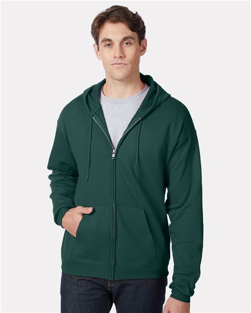 Hanes Unisex EcoSmart® Full-Zip Hooded Sweatshirt P180