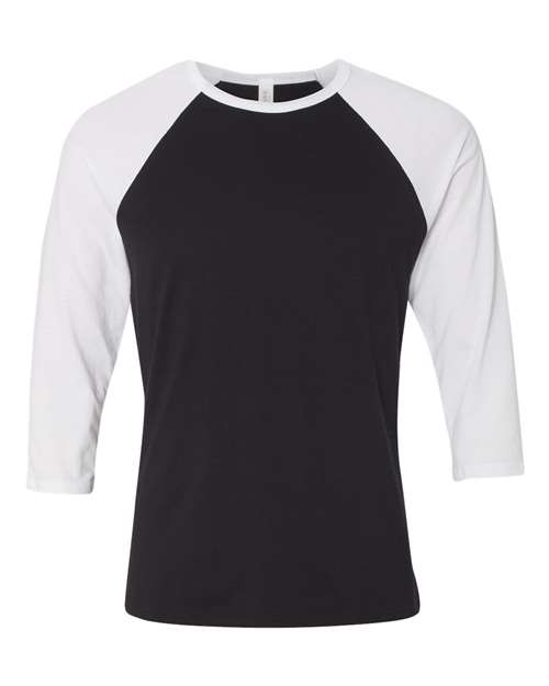 BELLA + CANVAS Unisex Three-Quarter Sleeve Baseball Tee 3200