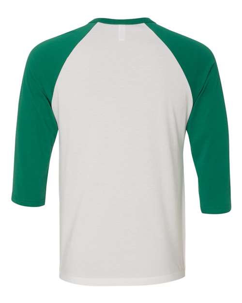 BELLA + CANVAS Unisex Three-Quarter Sleeve Baseball Tee 3200