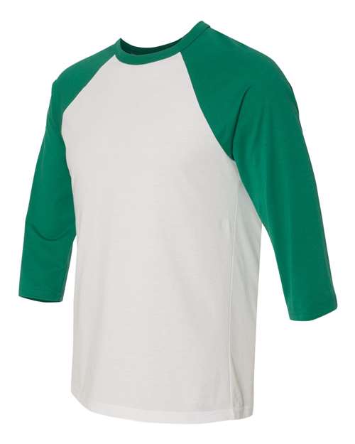 BELLA + CANVAS Unisex Three-Quarter Sleeve Baseball Tee 3200