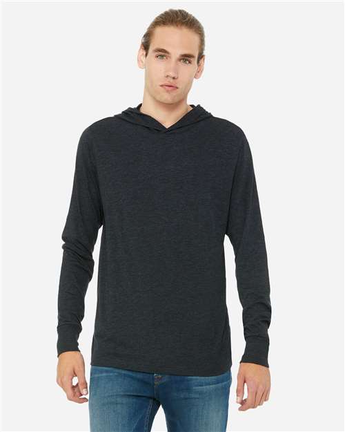 BELLA + CANVAS Unisex Jersey Hooded Long Sleeve Tee 3512