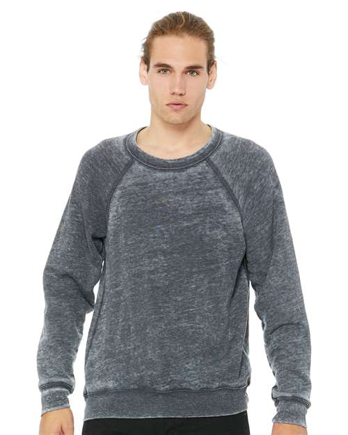 BELLA + CANVAS Unisex Sponge Fleece Raglan Crewneck Sweatshirt 3901