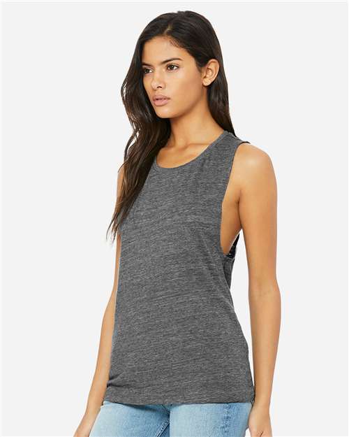 BELLA + CANVAS Women's Flowy Scoop Muscle Tank 8803