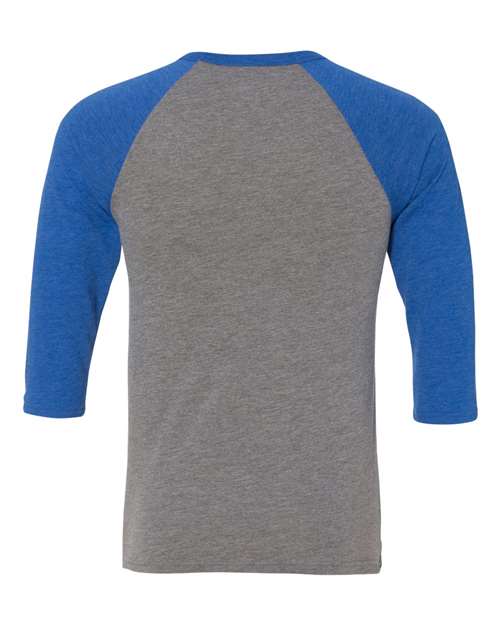 BELLA + CANVAS Unisex Three-Quarter Sleeve Baseball Tee 3200