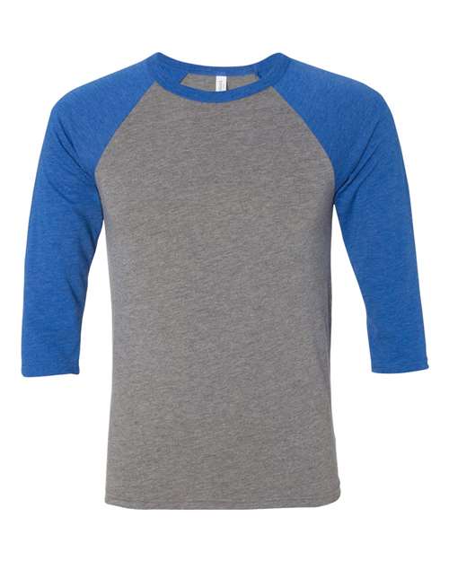 BELLA + CANVAS Unisex Three-Quarter Sleeve Baseball Tee 3200