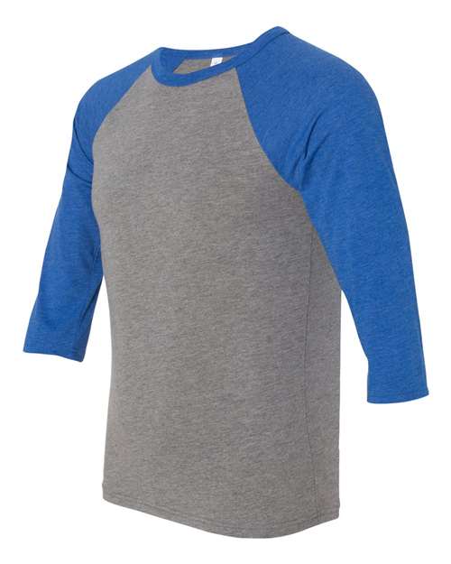 BELLA + CANVAS Unisex Three-Quarter Sleeve Baseball Tee 3200