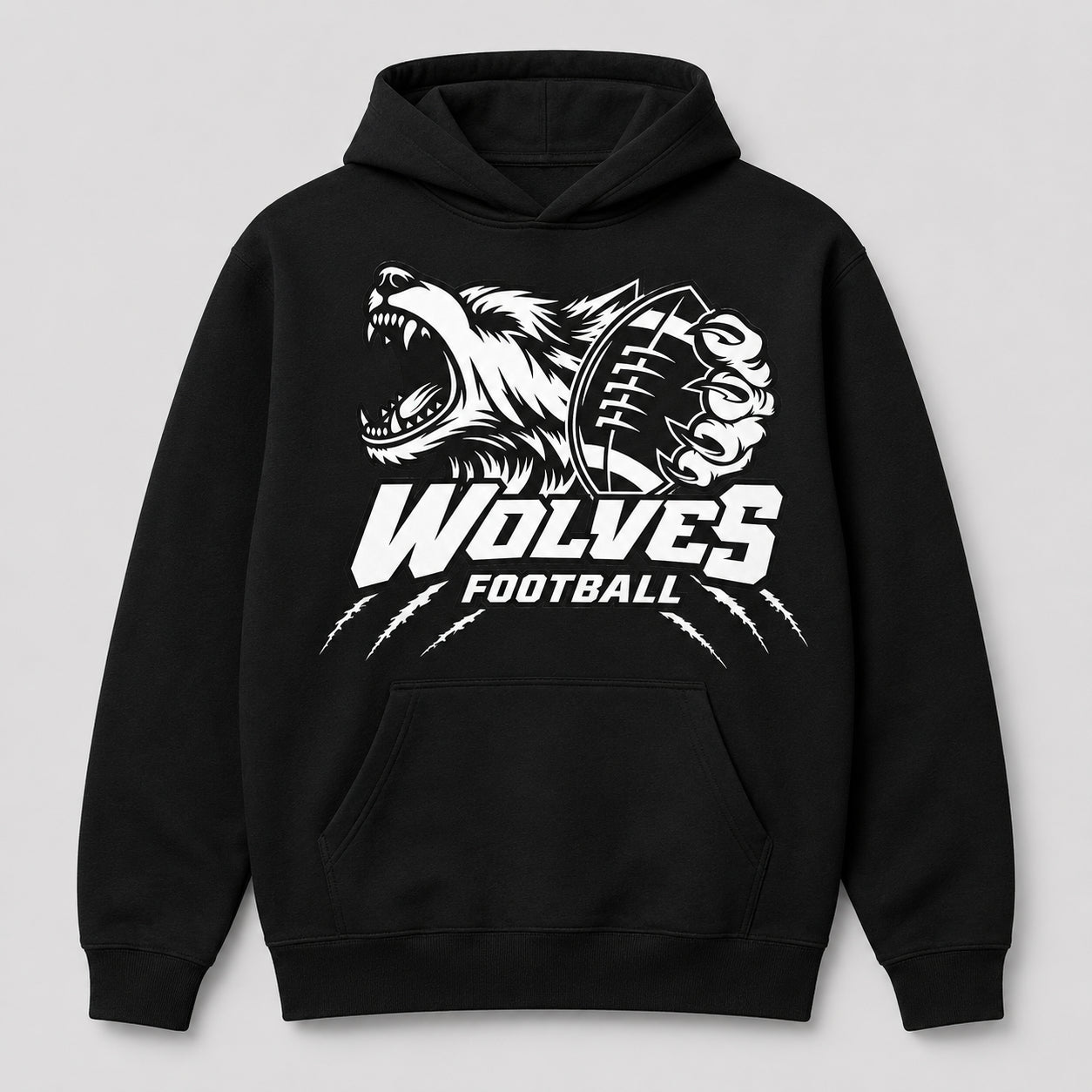 WC Wolves Football Hoodie