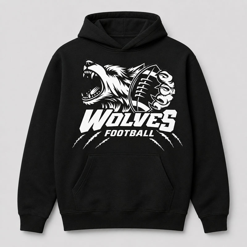 WC Wolves Football Hoodie