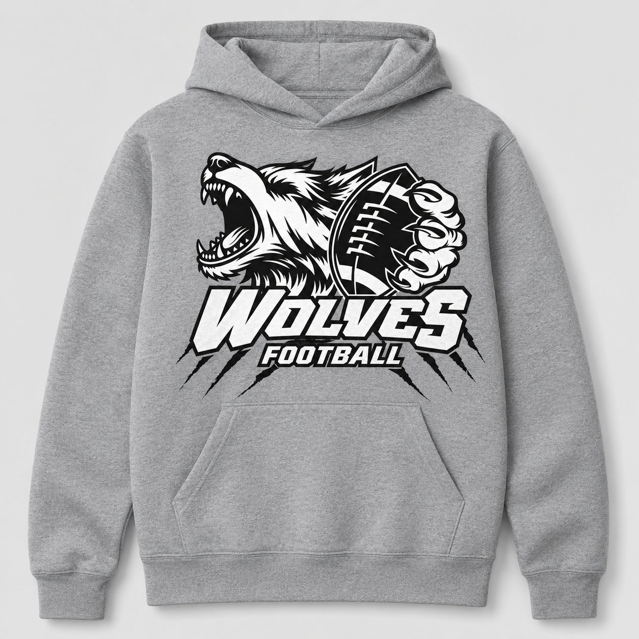 WC Wolves Football Hoodie