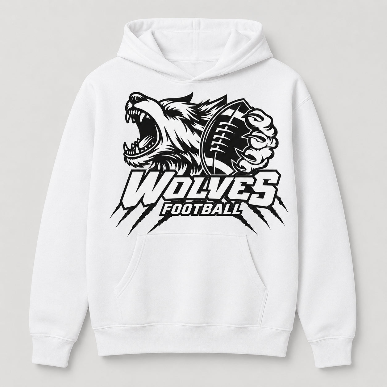 WC Wolves Football Hoodie
