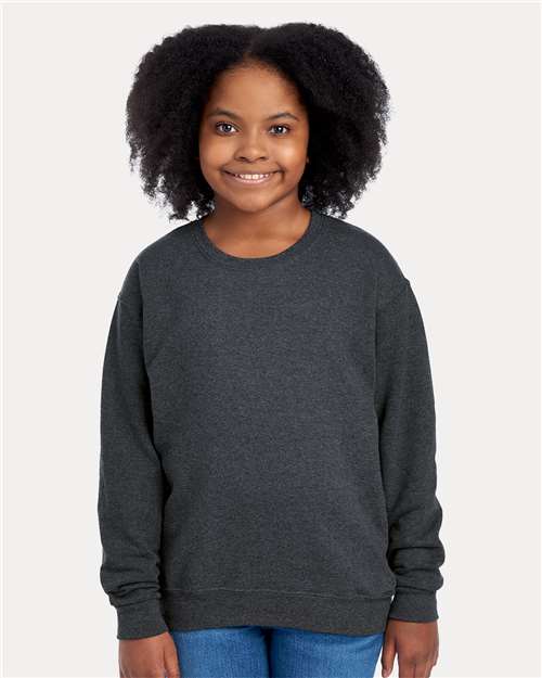 JERZEES Youth NuBlend® Crewneck Sweatshirt 562BR