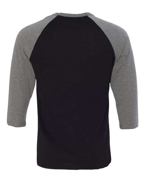 BELLA + CANVAS Unisex Three-Quarter Sleeve Baseball Tee 3200