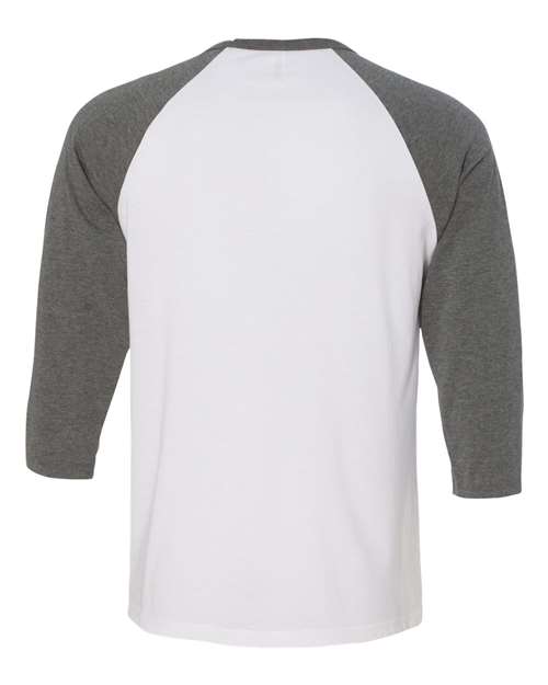 BELLA + CANVAS Unisex Three-Quarter Sleeve Baseball Tee 3200