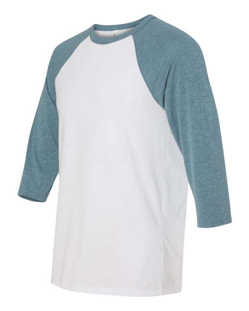 BELLA + CANVAS Unisex Three-Quarter Sleeve Baseball Tee 3200
