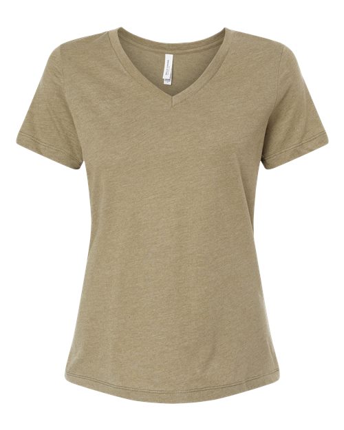 BELLA + CANVAS Women's Relaxed Heather CVC V-Neck Tee 6405CVC