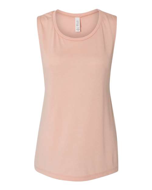 BELLA + CANVAS Women's Flowy Scoop Muscle Tank 8803
