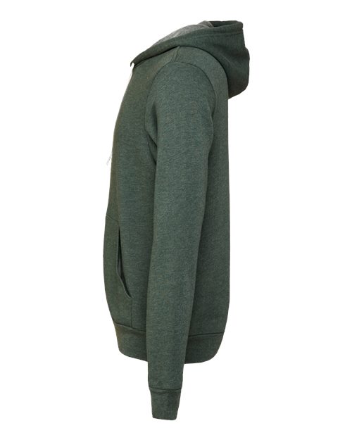 BELLA + CANVAS Unisex Sponge Fleece Full-Zip Hoodie Sweatshirt 3739