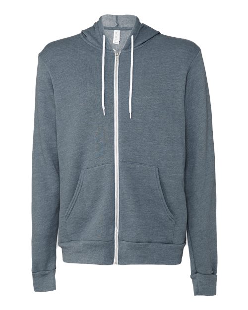 BELLA + CANVAS Unisex Sponge Fleece Full-Zip Hoodie Sweatshirt 3739
