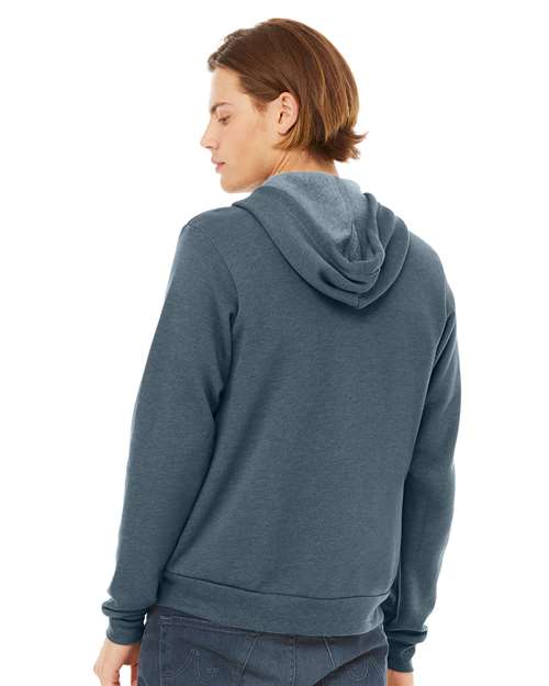 BELLA + CANVAS Unisex Sponge Fleece Full-Zip Hoodie Sweatshirt 3739