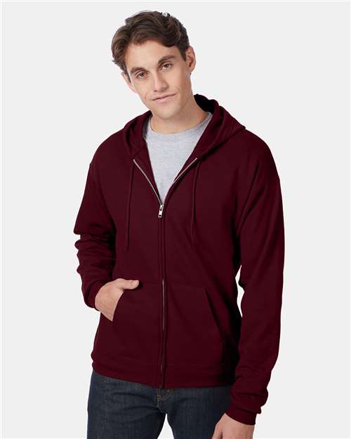Hanes Unisex EcoSmart® Full-Zip Hooded Sweatshirt P180