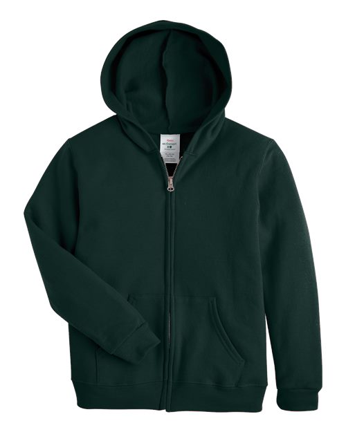 Hanes Youth EcoSmart® Full-Zip Hooded Sweatshirt P480