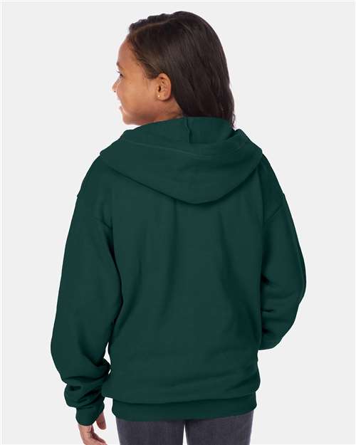 Hanes Youth EcoSmart® Full-Zip Hooded Sweatshirt P480