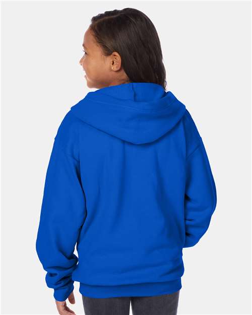 Hanes Youth EcoSmart® Full-Zip Hooded Sweatshirt P480