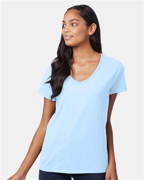Hanes Women's Perfect-T V-Neck T-Shirt S04V