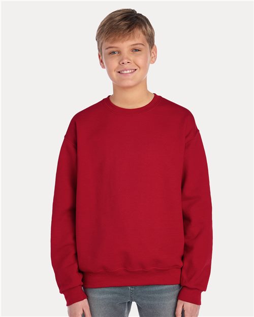 JERZEES Youth NuBlend® Crewneck Sweatshirt 562BR