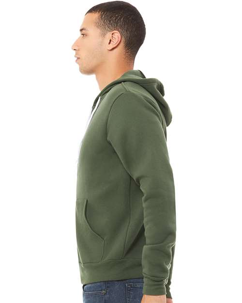BELLA + CANVAS Unisex Sponge Fleece Full-Zip Hoodie Sweatshirt 3739