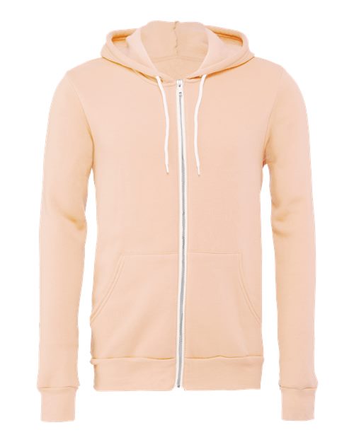 BELLA + CANVAS Unisex Sponge Fleece Full-Zip Hoodie Sweatshirt 3739