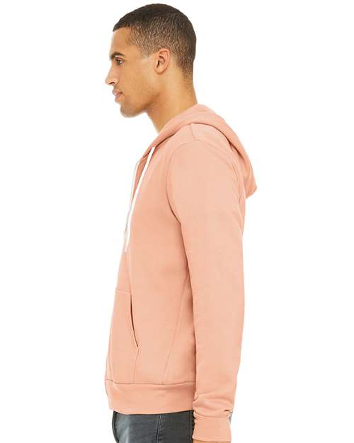 BELLA + CANVAS Unisex Sponge Fleece Full-Zip Hoodie Sweatshirt 3739