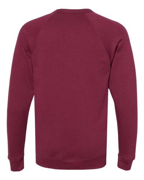 BELLA + CANVAS Unisex Sponge Fleece Raglan Crewneck Sweatshirt 3901