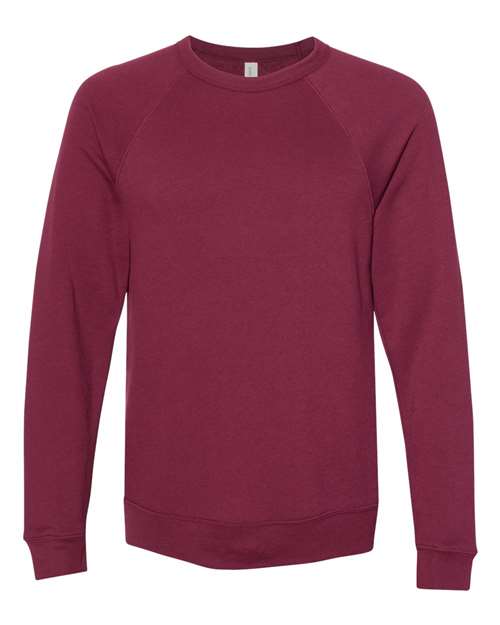 BELLA + CANVAS Unisex Sponge Fleece Raglan Crewneck Sweatshirt 3901