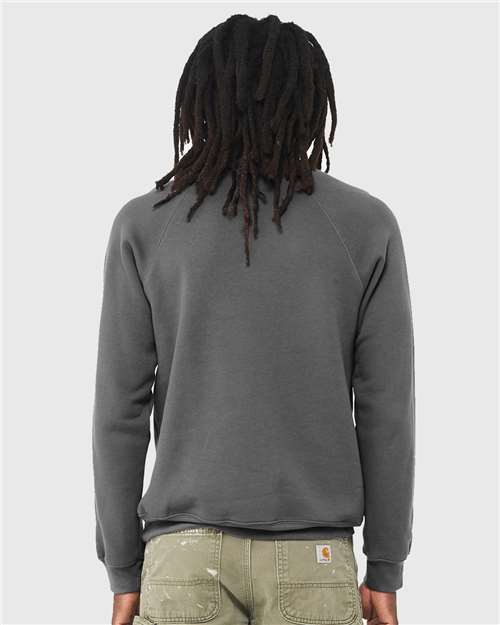 BELLA + CANVAS Unisex Sponge Fleece Raglan Crewneck Sweatshirt 3901
