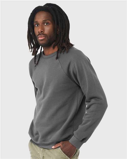 BELLA + CANVAS Unisex Sponge Fleece Raglan Crewneck Sweatshirt 3901