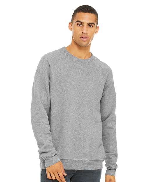 BELLA + CANVAS Unisex Sponge Fleece Raglan Crewneck Sweatshirt 3901