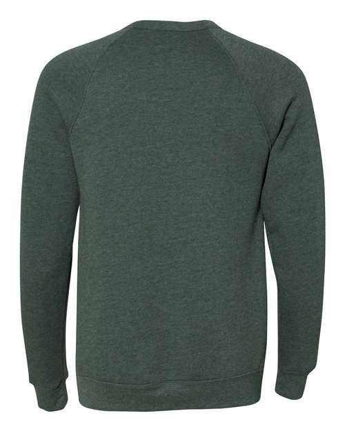 BELLA + CANVAS Unisex Sponge Fleece Raglan Crewneck Sweatshirt 3901