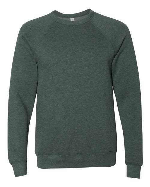 BELLA + CANVAS Unisex Sponge Fleece Raglan Crewneck Sweatshirt 3901