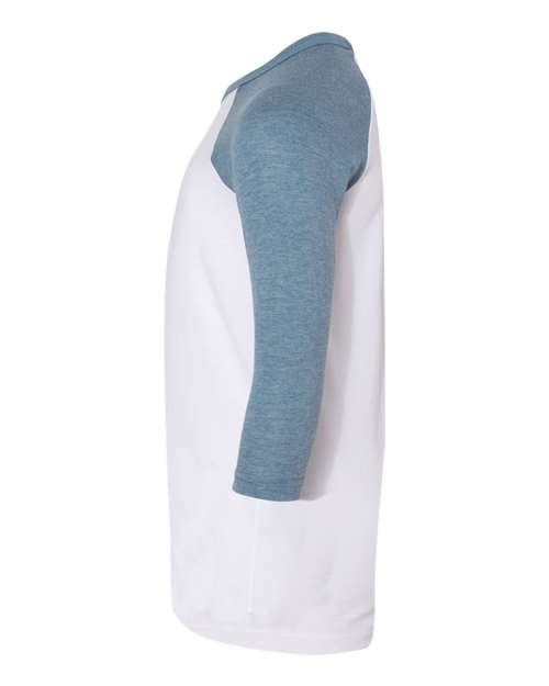 BELLA + CANVAS Youth Three-Quarter Sleeve Baseball Tee 3200Y