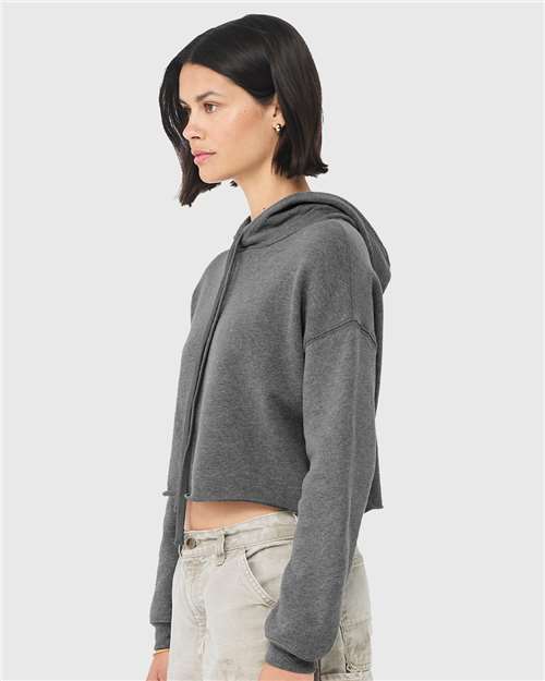 BELLA + CANVAS Women's Crop Fleece Hoodie Sweatshirt 7502