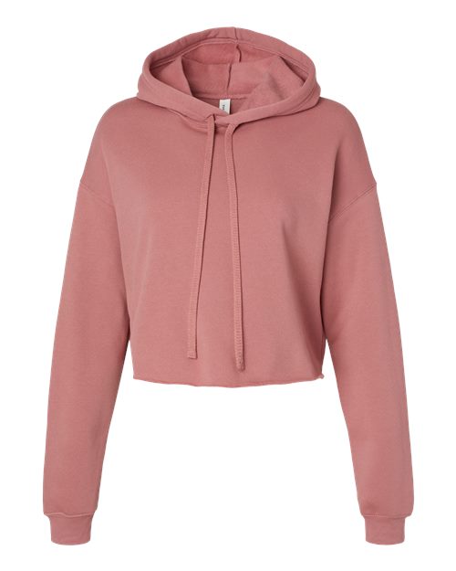BELLA + CANVAS Women's Crop Fleece Hoodie Sweatshirt 7502
