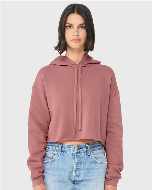 BELLA + CANVAS Women's Crop Fleece Hoodie Sweatshirt 7502