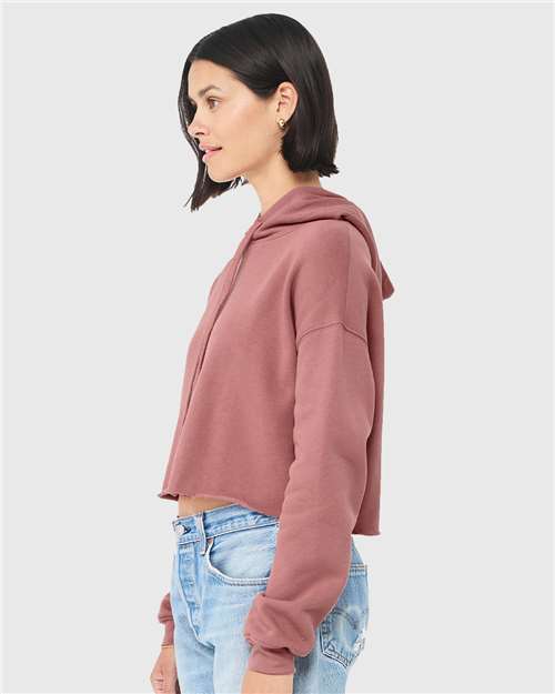 BELLA + CANVAS Women's Crop Fleece Hoodie Sweatshirt 7502
