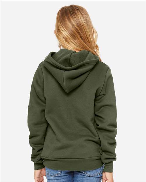 BELLA + CANVAS Youth Sponge Fleece Hoodie Sweatshirt 3719Y